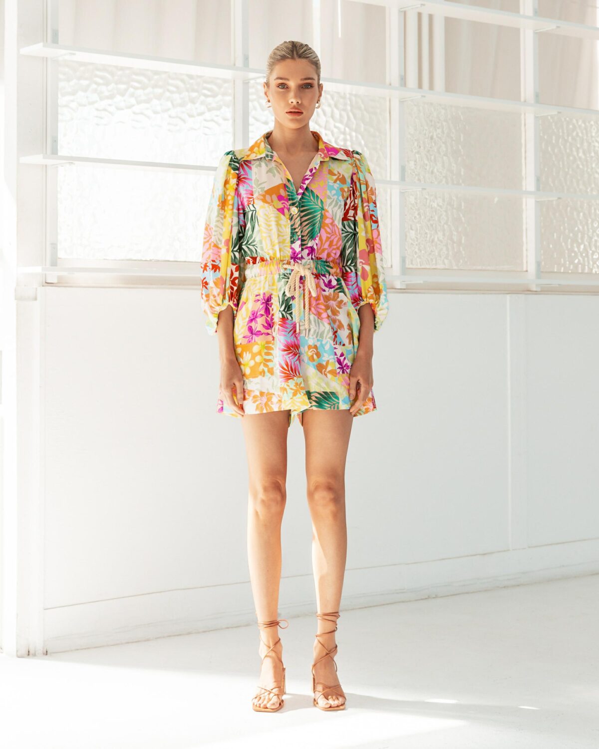 White Closet Gia Floral Playsuit