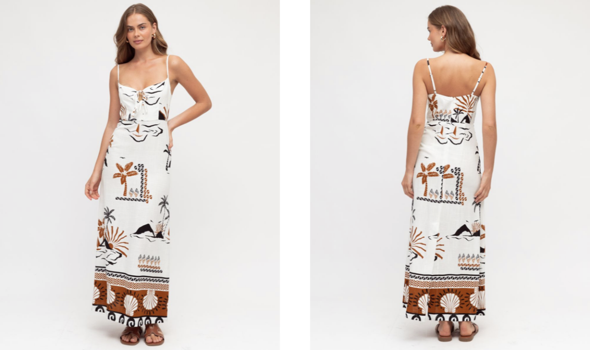 White Closet Indira Maxi Dress