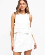 White Closet Estella Linen Top