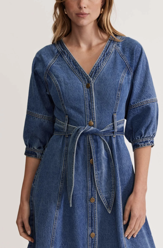 Staple the Label Alita Denim Midi Dress