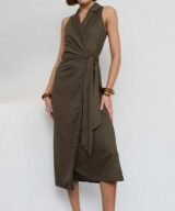 Staple the Label Saskia Wrap Midi Dress