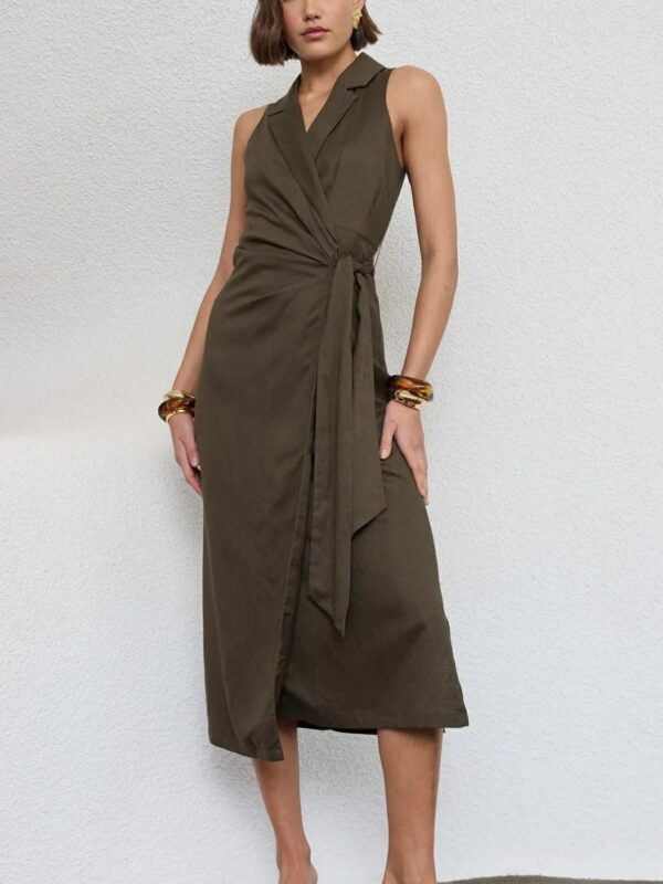 Staple the Label Saskia Wrap Midi Dress