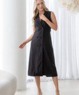 Ebby & i Tatum Button Frt Dress