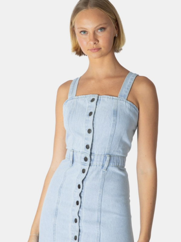 Ebby & i Blair Denim Midi Dress