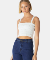 Ebby & i June Ruched Crop Top