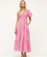 Ebby & i Remi Os Tiered Midi Dress
