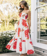 Ebby & i Scarlet Rose Maxi Dress