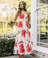 Ebby & i Scarlet Rose Maxi Dress