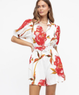Ebby & i Scarlet Rose Playsuit