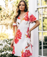 Ebby & i Scarlet Rose Ss Mini Dres