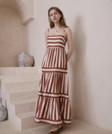 Wits the Label Sky Stripe Maxi Dress