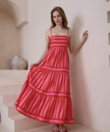 Wits the Label Sky Stripe Maxi Dress