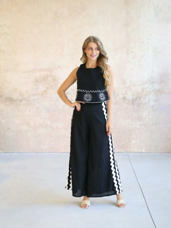 Shareen Sun Emb Jumpsuit