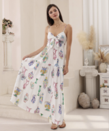 Iris Maxi Chrys Tie Front Maxi Dres