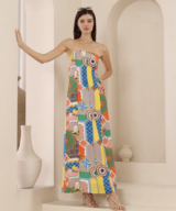 Iris Maxi Dazzel Strapless Maxi Dr