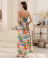 Iris Maxi Dazzel Strapless Maxi Dr