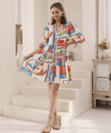 Iris Maxi Rani Ss Mini Dress
