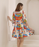 Iris Maxi Rani Ss Mini Dress