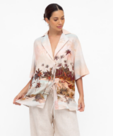 White Closet Lavinia Tie Up Top