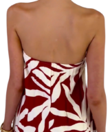 By Frankie Itzel Red Leaf Maxi Dress