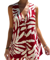 By Frankie Itzel Red Leaf Vest