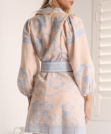 White Sandstorm Xander Ls Mini Dress
