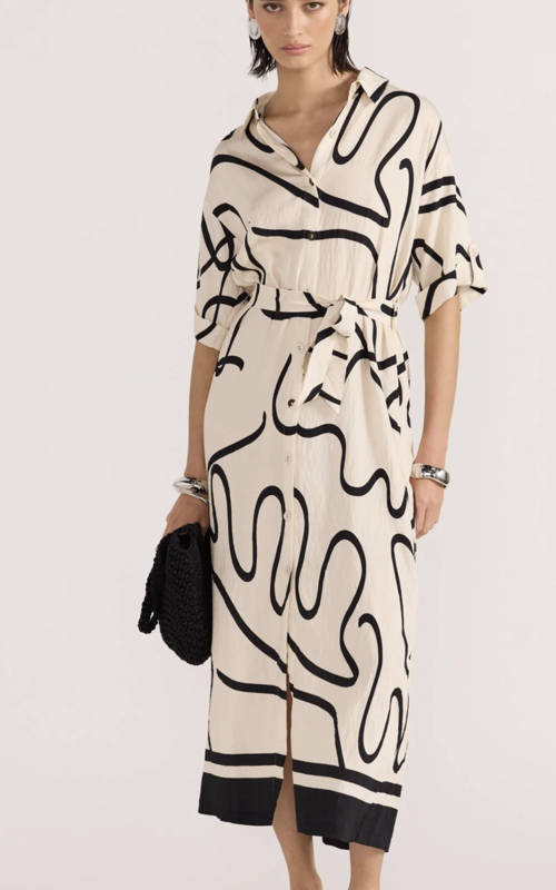 Staple the Label Zenith Midi Shirtdress