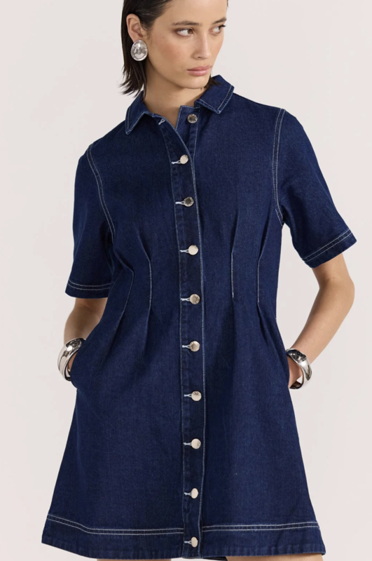 Staple the Label Augusta Denim Midi Dress