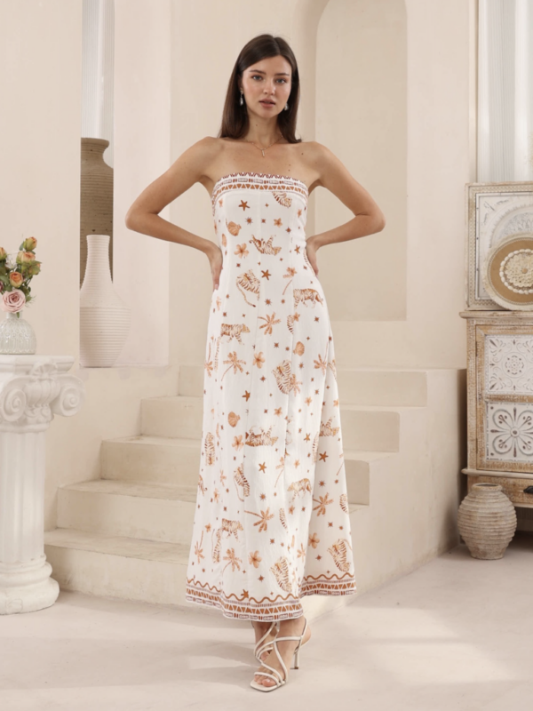 Wits the Label Tiger Print Midi Dress