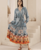Iris Maxi Leopard Boho Maxi Dres
