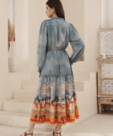 Iris Maxi Leopard Boho Maxi Dres