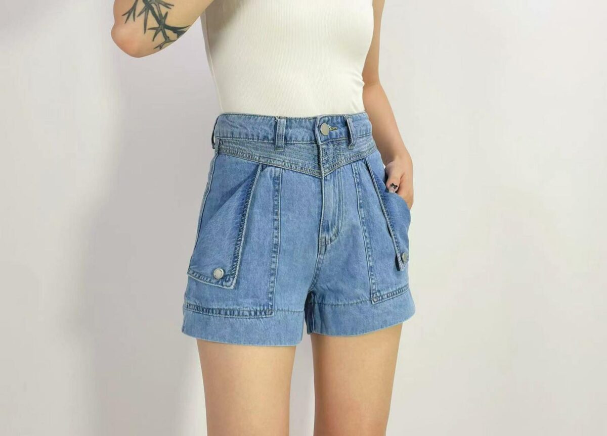 Country Denim Haley Detailed Denim Shor