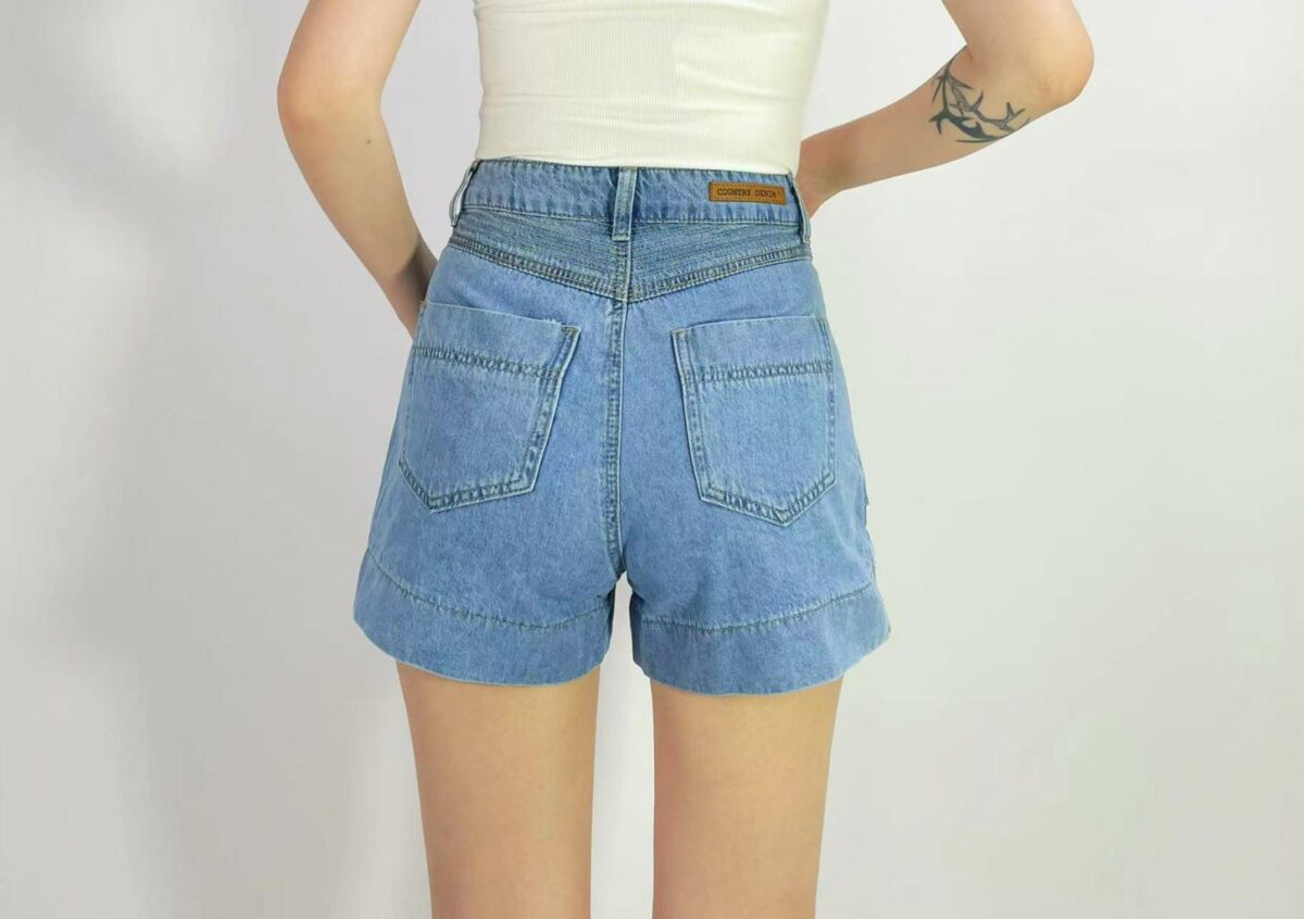 Country Denim Haley Detailed Denim Shor