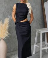 Indi Luxe Landry Side Split Maxi Dr
