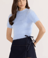 Minkpink Clover Fluffy Knit Tee