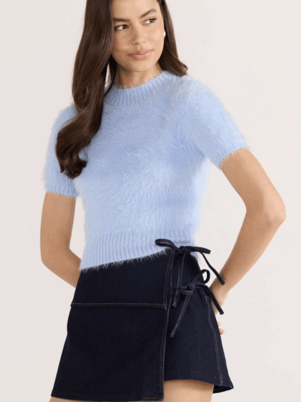 Minkpink Clover Fluffy Knit Tee