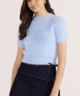 Minkpink Clover Fluffy Knit Tee