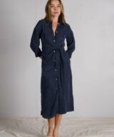 Valeria Label Cupro Midid Dress