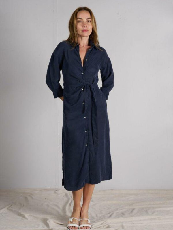 Valeria Label Cupro Midid Dress