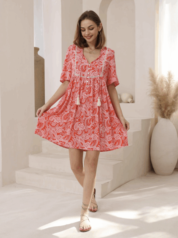 Iris Maxi Paisley Baby Doll Mini