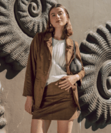 White Closet Paola Suede Look Jacket