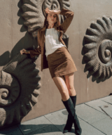 White Closet Paola Suede Look Jacket
