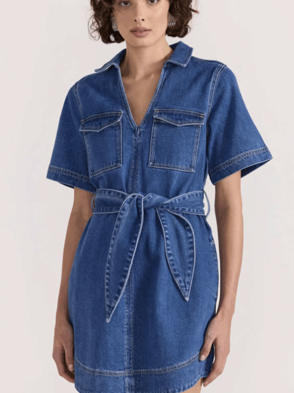 Staple the Label Brooks Denim Mini Dress