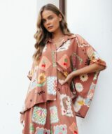 Ebby & i Alora Print Ss Shirt