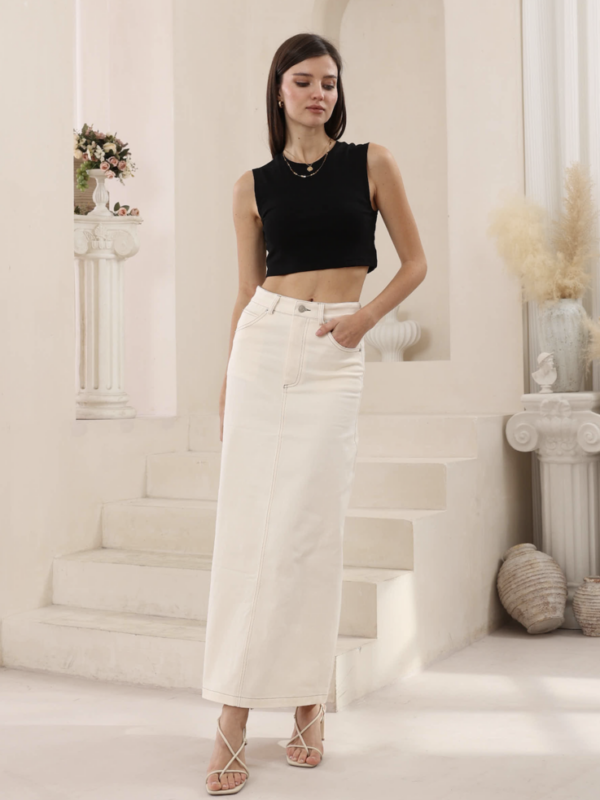 Wits the Label India Denim Maxi Skirt