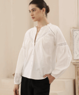 Iris Maxi Hunter Wht L/S Shirt