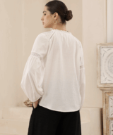 Iris Maxi Hunter Wht L/S Shirt