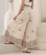 Iris Maxi Palm Tree Brown Pant