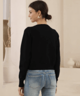 Iris Maxi Iyla Blk Cardigan