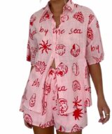 By Frankie by the Sea Pnk/Red Shirt
